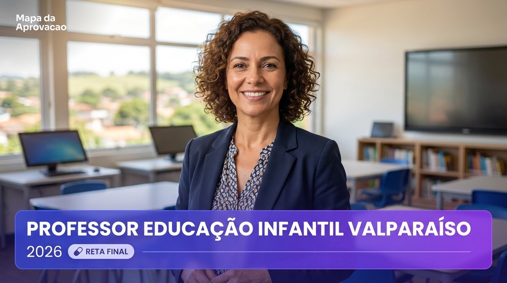Professor Educação Infantil Valparaíso de Goiás 2026 — Nível 2: Aprofundamento + Minha Banca (IA que corrige e avalia redação)