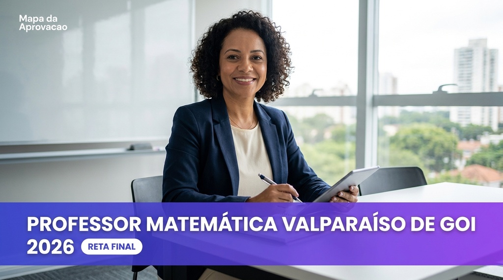 Professor Matemática Valparaíso de Goiás 2026 — Nível 1: Fundamentos