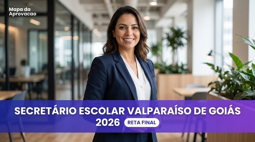 Secretário Escolar Valparaíso de Goiás 2026 — Nível 1: Fundamentos