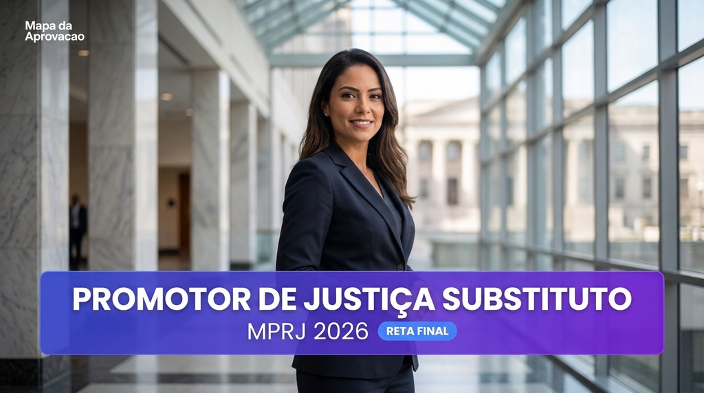 Promotor de Justiça Substituto MPRJ 2026 — Nível 3: Simulado e Reta Final + Minha Banca (IA que corrige e avalia redação)