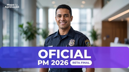 Oficial PM CFO PMDF 2026 — Nível 3: Simulado e Reta Final + Minha Banca (IA que corrige e avalia redação)