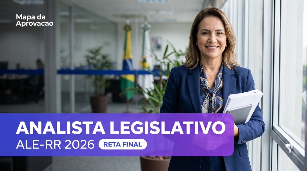 Analista Legislativo ALE-RR 2026 — Nível 3: Simulado e Reta Final + Minha Banca (IA que corrige e avalia redação)